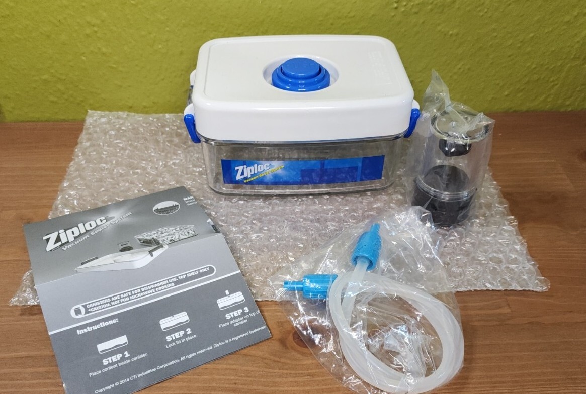 2 Ziploc Vacuum Sealer Container Sets 1.5qt 1qt 0.75qt for sale online