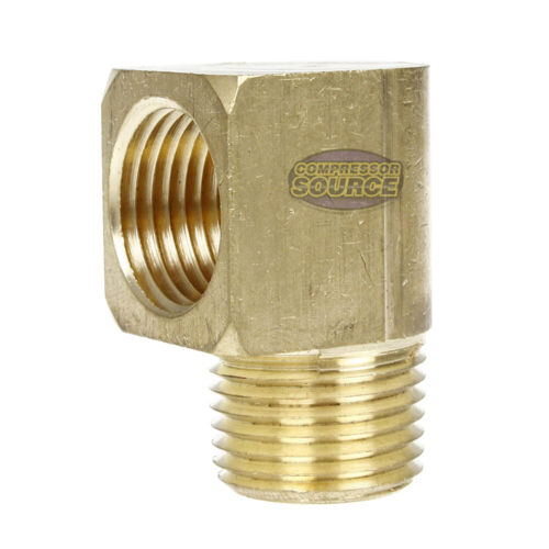 2 Pack 3/4" Male NPTF x Female NPTF 90 Degree Street Elbow Solid Brass Fitting - Picture 2 of 6