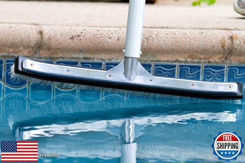 Poolmaster 20173 18-Inch Swimming Pool Brush With Aluminum-Back and Combo Bri - Picture 4 of 5