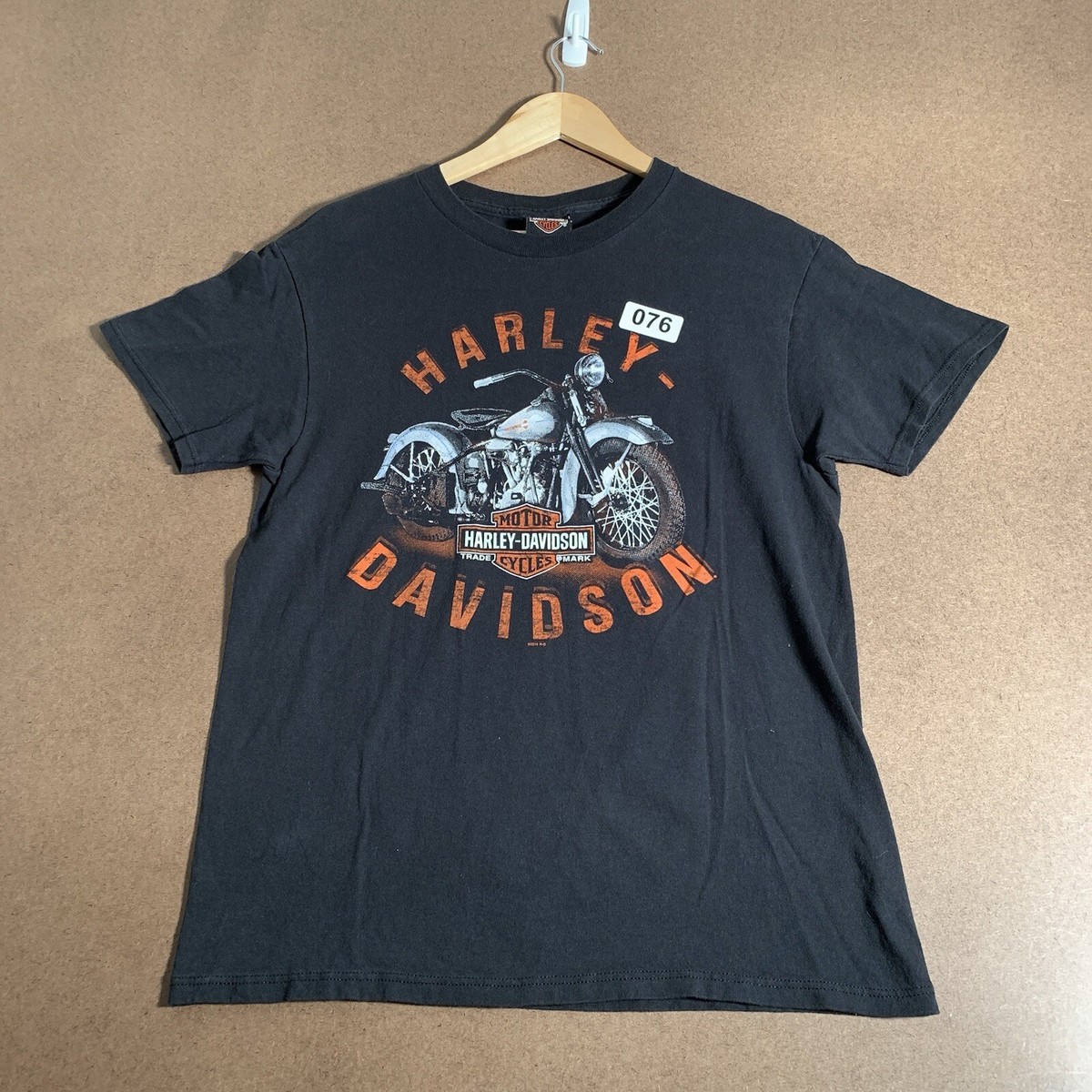Vintage Harley Davidson Shirt Adult Size Medium Black Short Sleeve 