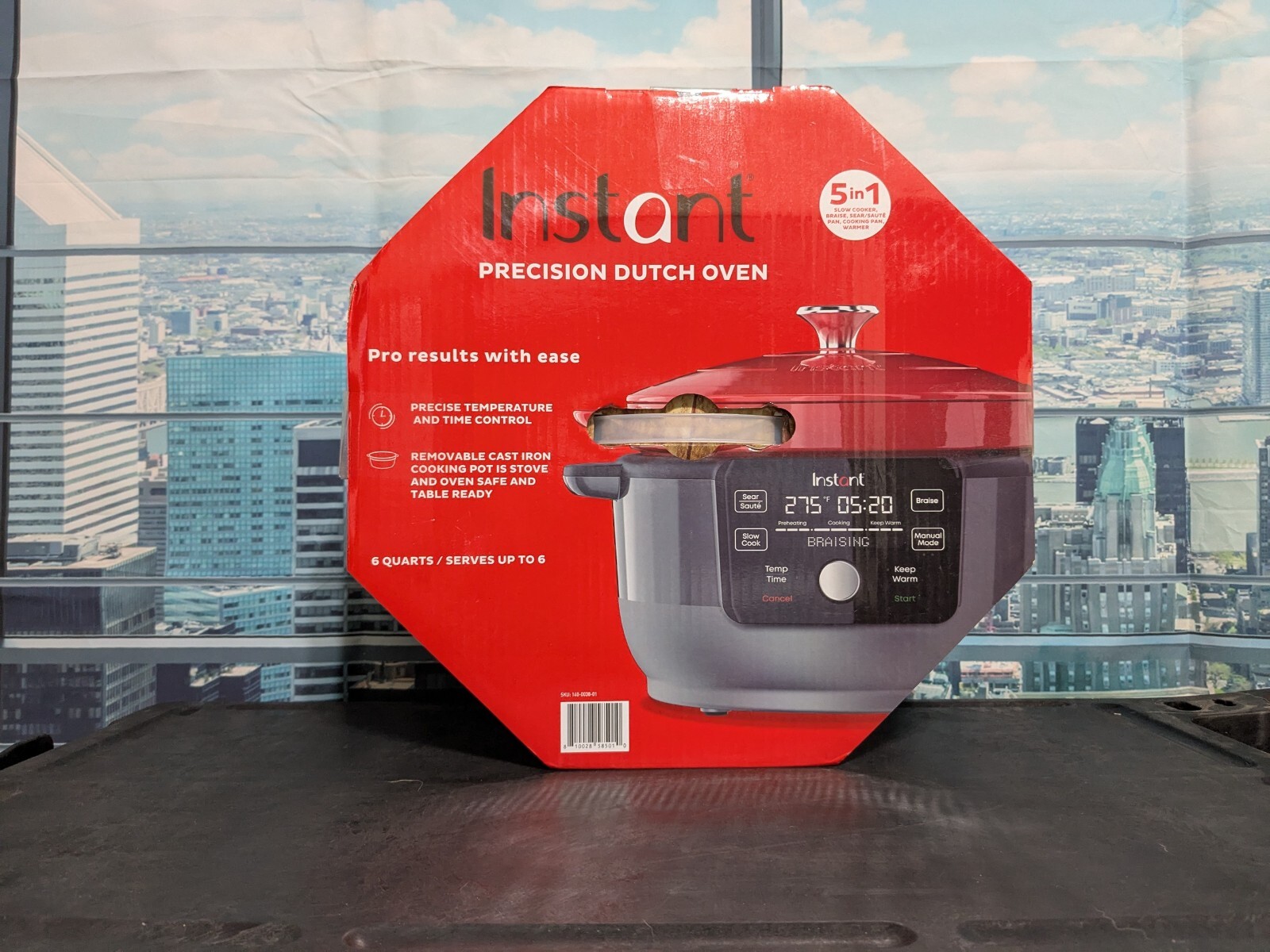 Instant Pot Precision Dutch Oven in Red 140-0038-01-image