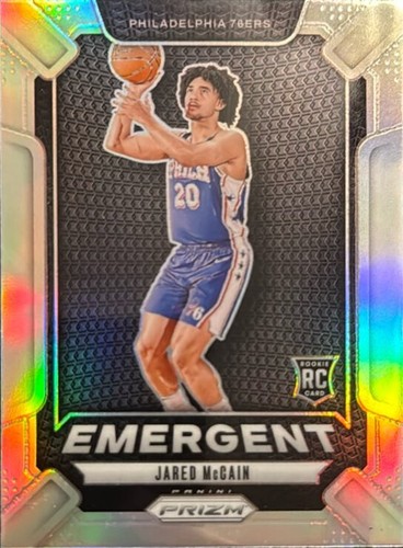 2024 Panini Prizm Emergent#19 Jared McCain Silver Rc Rookie
