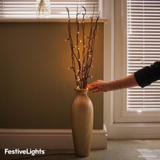 5 PACK | 87cm Mains Plug In LED Twig Branch Decorative Indoor Fairy Vase Lights