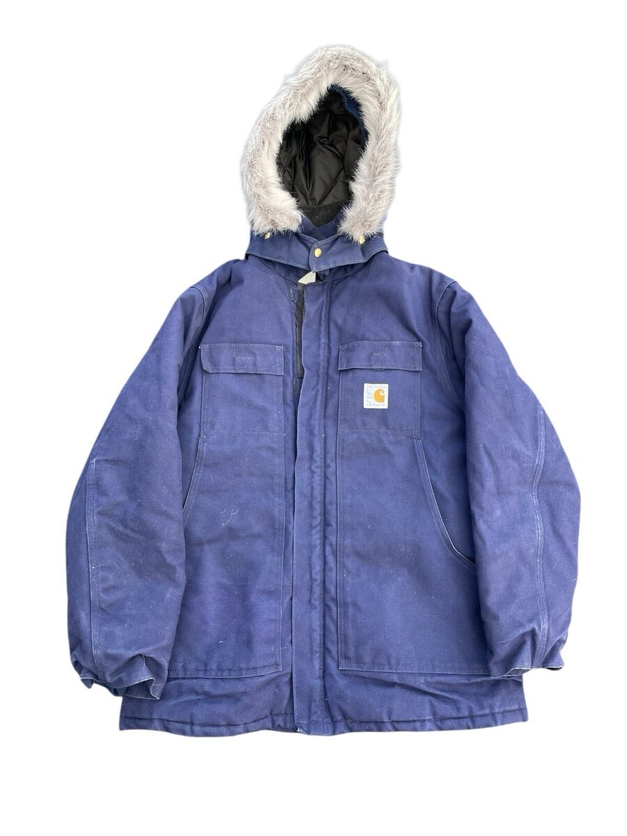 RARE! Vtg Carhartt Duck Jacket Fur 100 Year Anniversary RARE! Vtg Carhartt Duck Jacket Fur 100 Year Anniversary