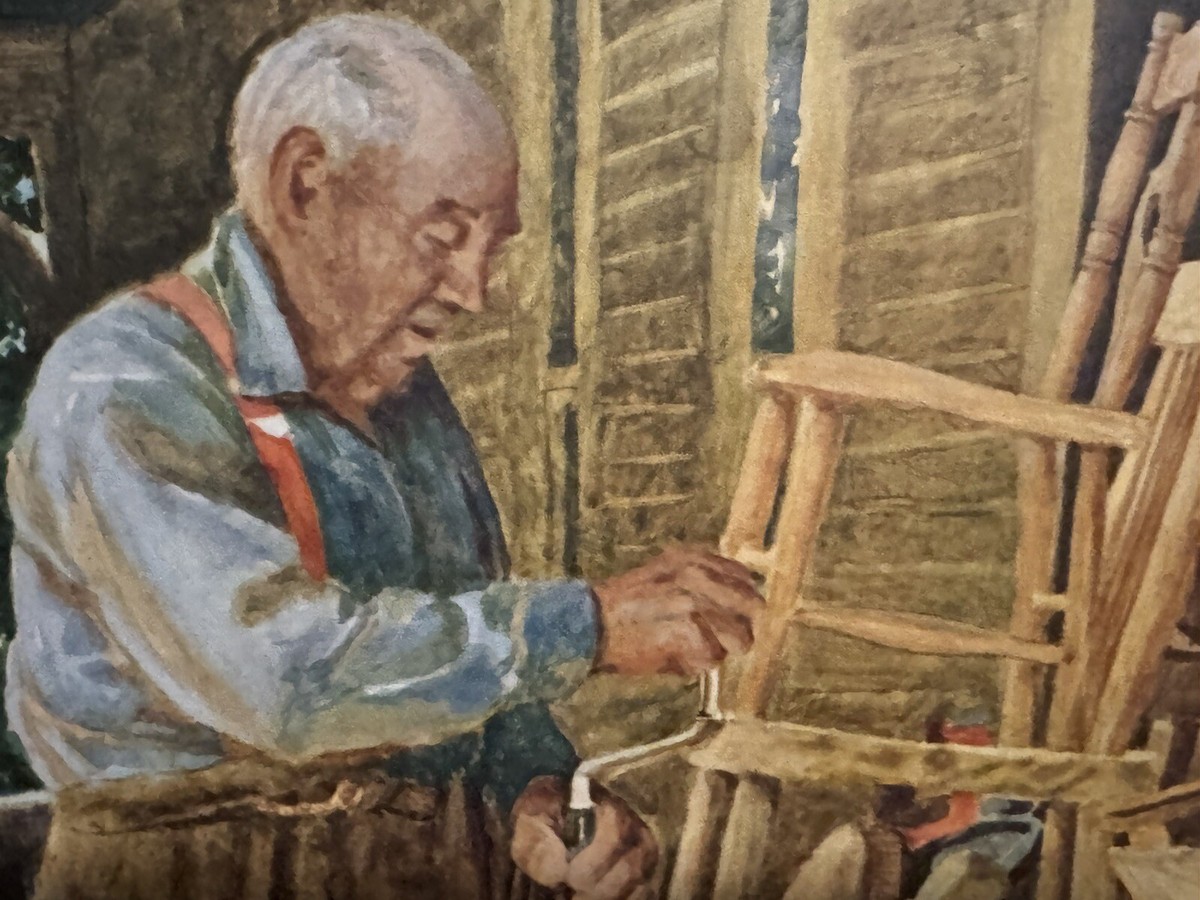 David Armstrong “Country Furniture Maker” Pencil signed by artist