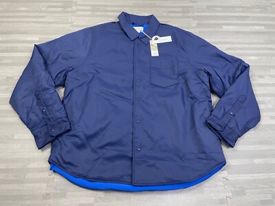 OUTERKNOWN Evolution Econyl Snap Shacket Insulated Jacket Mens Large Blue $298