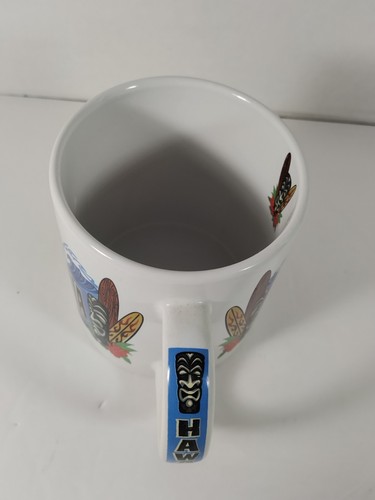 Big Kahuna Hawaii 20 OZ Taza Tiki Waves tabla de surf hibisco sin líos alrededor - Imagen 4 de 15