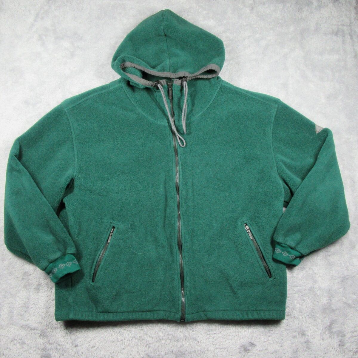 Vintage Eddie Bauer Jacket Mens XL Green Full Zip Fleece Vintage Eddie Bauer Jacket Mens XL Green Full Zip Fleece