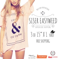 Siser EASYWEED Heat Transfer Vinyl 3 OF 15"X 1yd MIX AND MATCH