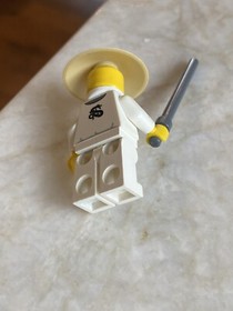 NEW Lego Ninjago SENSEI WU MINIFIG - White Ninja Minifigure w/Tan RICE HAT 9450