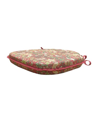 Erdbeerdieb purpurrot 100 % Baumwolle große Spindel Rücksitzunterlage Küche/Esszimmer - Bild 5 von 5