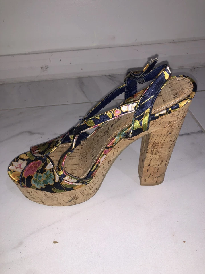 Босоножки на платформе женские Chinese Laundry для вечеринок разноцветные размер 9,5 - Изображение 4 из 4