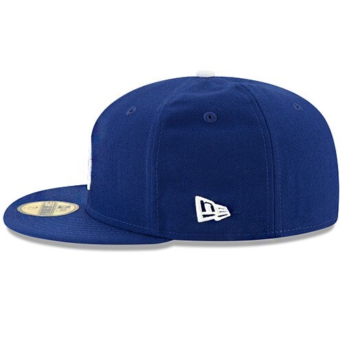 New Era L.A Dodgers Blue Fitted Hat MLB Jackie Robinson 42 Patch Cap Size 7 3/8 - Bild 6 von 7