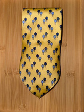 ARROW Yellow Geometric Silk Men's Tie 56L 3.75W
