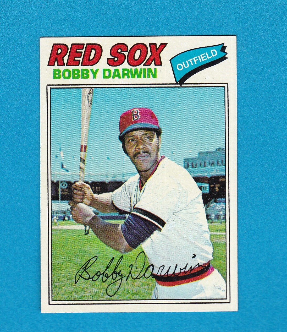 1977 TOPPS BASEBALL SET BREAK 617 BOBBY DARWIN RED SOX NM+