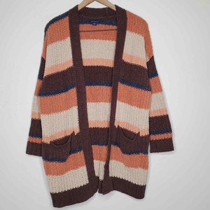 american eagle striped cardigan