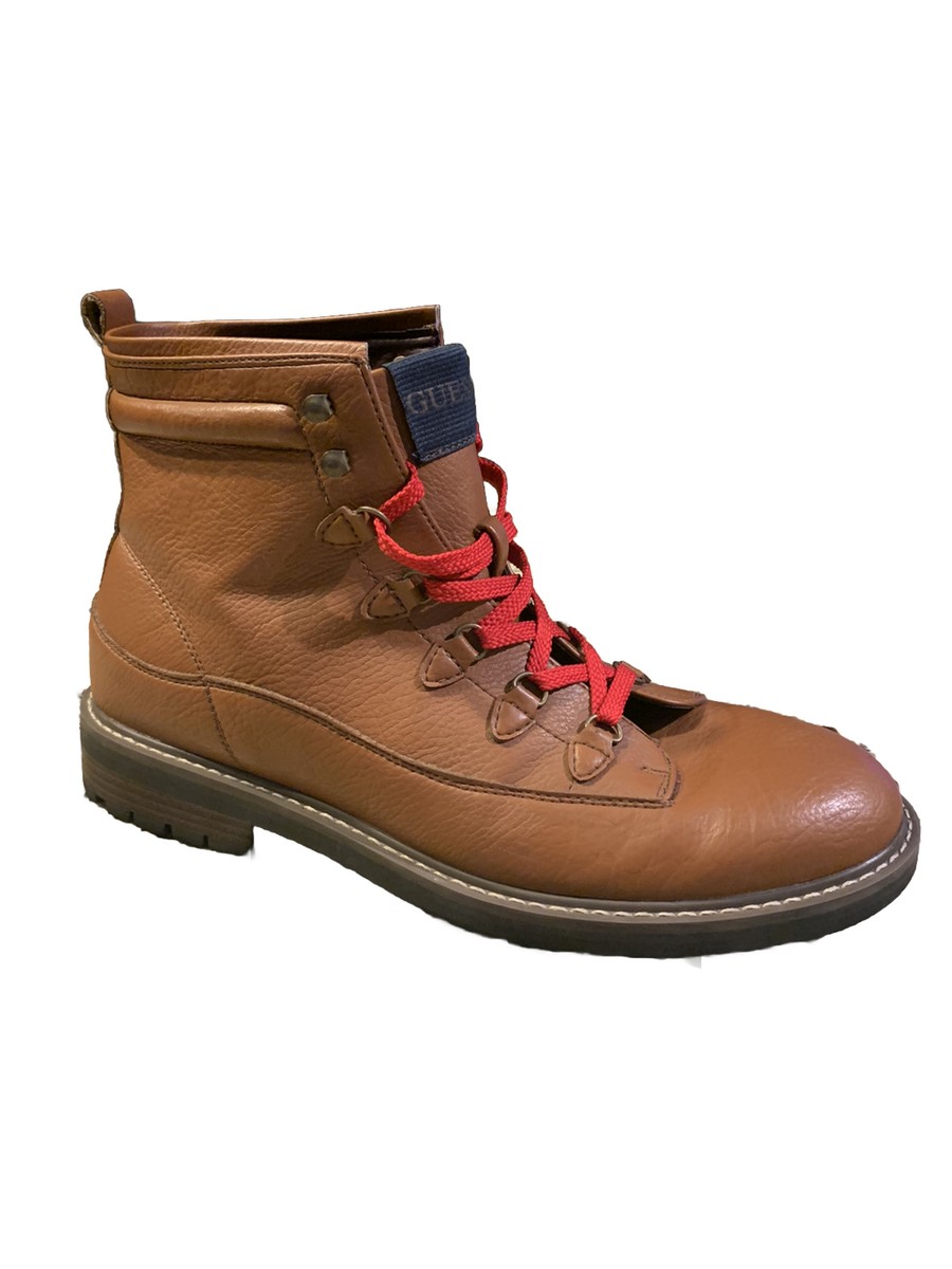 Guess GMRUSKIN-C Chukka Ankle Boots w Red Laces, Men\'s Sz 7 Guess GMRUSKIN-C Mens Brown With Red Laces Chukka Ankle  main image 3