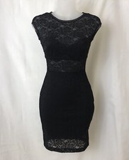 Guess Womens Black Lace Western Collection XS Party Cocktail Statement