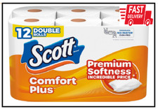 Comfortplus Toilet Paper, 12 Double Rolls, 231 Sheets per Roll, Septic-Safe, 1-P