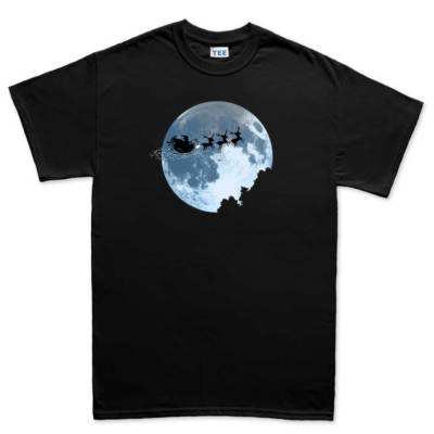 E.T. Santa Xmas Christmas Tree Gift Mens T shirt Tee Top T-shirt