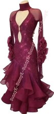 Handmade Dance Dress/Standard Ballroom Competition smooth Waltz Tango Costume