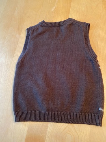 JANIE & JACK ARGYLE SWEATER VEST BOYS SZ 4 - Picture 3 of 3