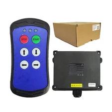 A400 Industrial Remote Control Wireless Crane Hoist 4 Button Truck Tailgate S...