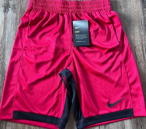 NWT Nike Boys YLG Gray/Red/Black/White BASEBALL Dri-Fit Shorts Set Large - Picture 4 of 5