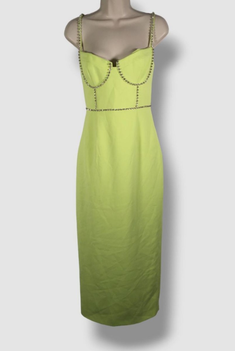 self portrait green lace midi dress Green Fine Lace Midi Dress self-portrait-US