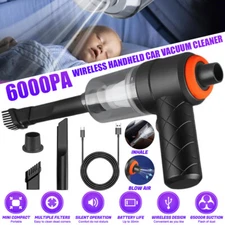 Compressed Air Duster Electric Cordless Vacuum Cleaner for PC Keyboard Car Home