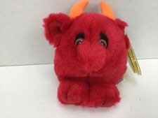 VINTAGE Swibco 1994 Puffkins RED the Devil Stuffed Plush 6660 w/ Tag