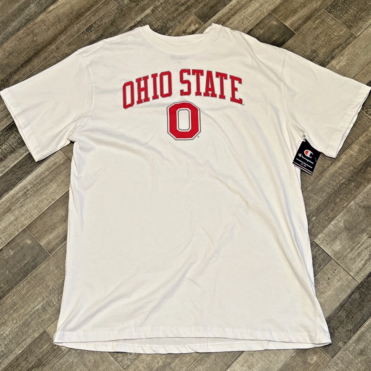 Ohio State Buckeyes T Shirt Champion White Big and Tall Size XLT