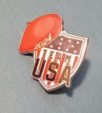 Paris Olympic Pin Paris '24 Olympic NOC Pin Team USA Beret Pin Red Olympic Beret