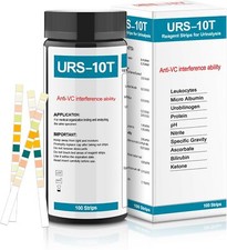 100 Urine Test Strips URS 10-in-1,10 Parameters Test Strips,Ketone Test Strips