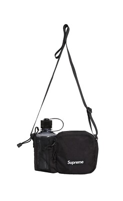 DS SS22 Supreme Cordura side bag black Shoulder bag With Water Bottle New NIP