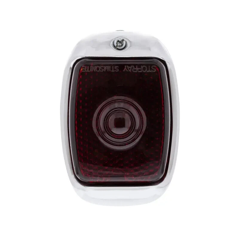 Camioneta Chevy GMC 1940-53 carcasa negra diestro 12V luz trasera soportes cromados Foto 4 de 4