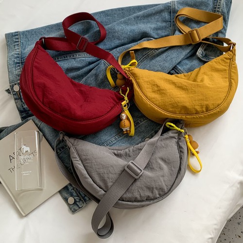 Borsa a tracolla donna mezzaluna tracolla borsa a tracolla borsa casual gnocchi regalo - Foto 3 di 32