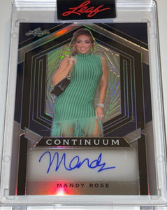 RARE MANDY ROSE /110 LEAF METAL CONTINUUM WRESTLING CHAMP WWE