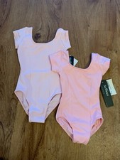 So Danca Princess Cut Short Sleeve Leotard Children Sizes Pink and Lt Pink