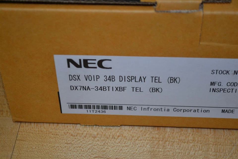 NEC DSX 34B VOIP IP Display Tel (BK) System Telephone Black 1090034 - NEW $$$ - Image 2 of 3