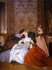 Victorian Trading The Reluctant Bride 12X16 Canvas Print 27P