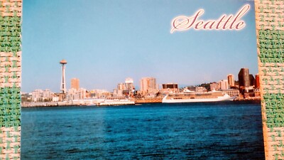 FAMOUS POST CARD CRUISE SHIPS SKYLINE SEATTLE WASHINGTON