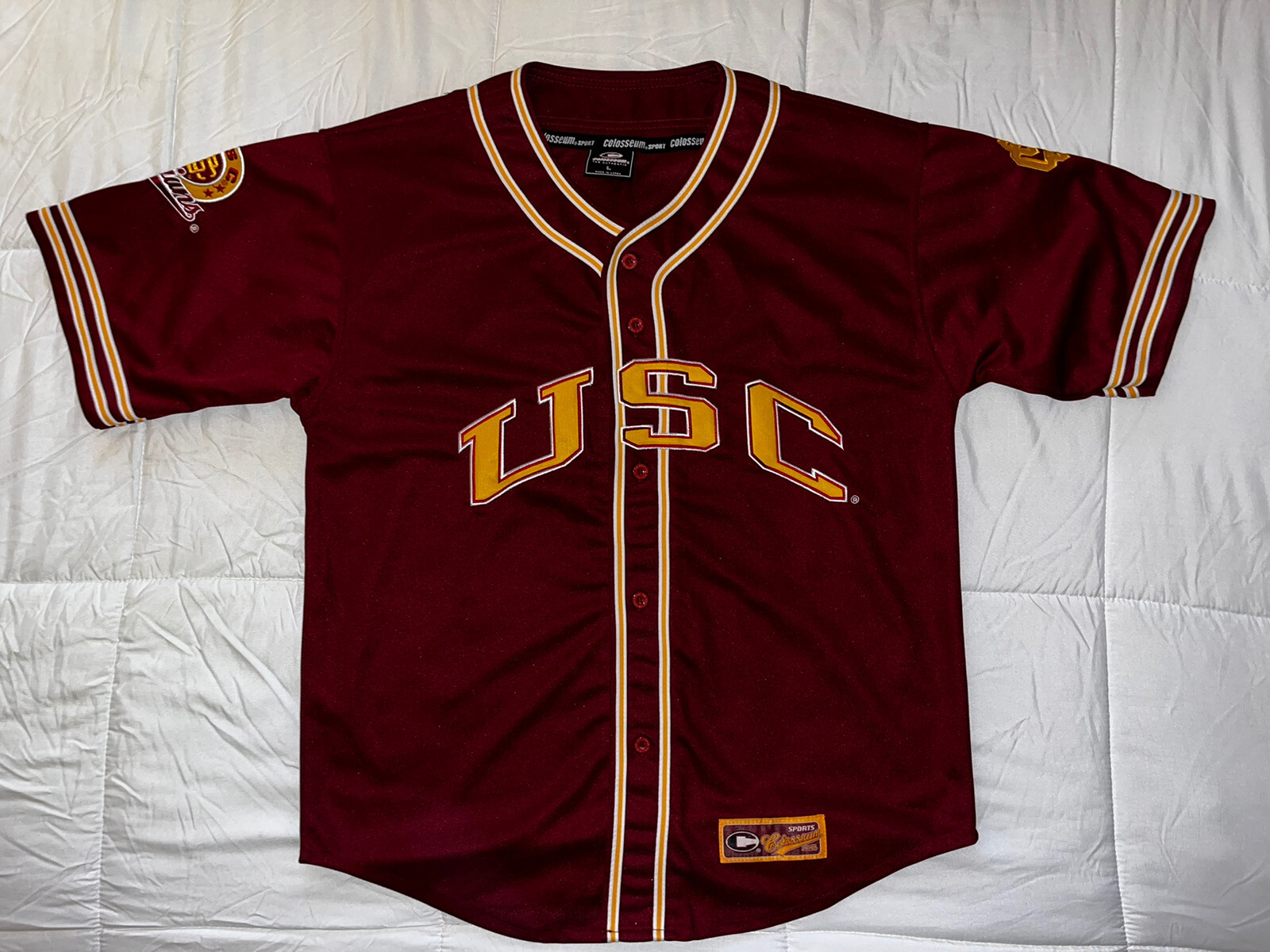 Stout Kindercentrum ritme USC TROJANS VINTAGE RARE COLOSSEUM AUTHENTIC BASEBALL JERSEY SIZE L | eBay Stout Kindercentrum ritme USC TROJANS VINTAGE RARE COLOSSEUM AUTHENTIC BASEBALL JERSEY SIZE L | eBay