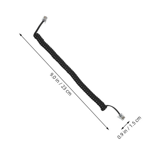3pcs Coiled Telephone Cords Landline Phone Cord Telephone Cable Handset Cord - Zdjęcie 10 z 12