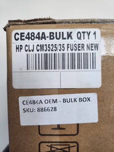 Genuine OEM HP CE484A 110V Fuser Unit IN FACTORY-SEALED WRAPPER Bulk Box OBCS - Photo 3/10