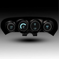 1969-1970 Mustang Led Direct Replacement Gauge Cluster Teal Leds Made In Usa