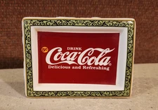 Vintage Ceramic Coca Cola Soap Dish,  Trinket/Coin Holder Collectable Coke Lover