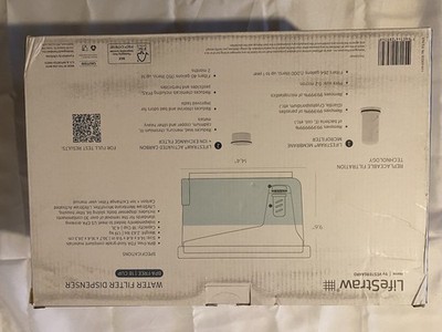 LifeStraw Home 18-Cup Countertop Water Filter Dispenser Grey Open Box