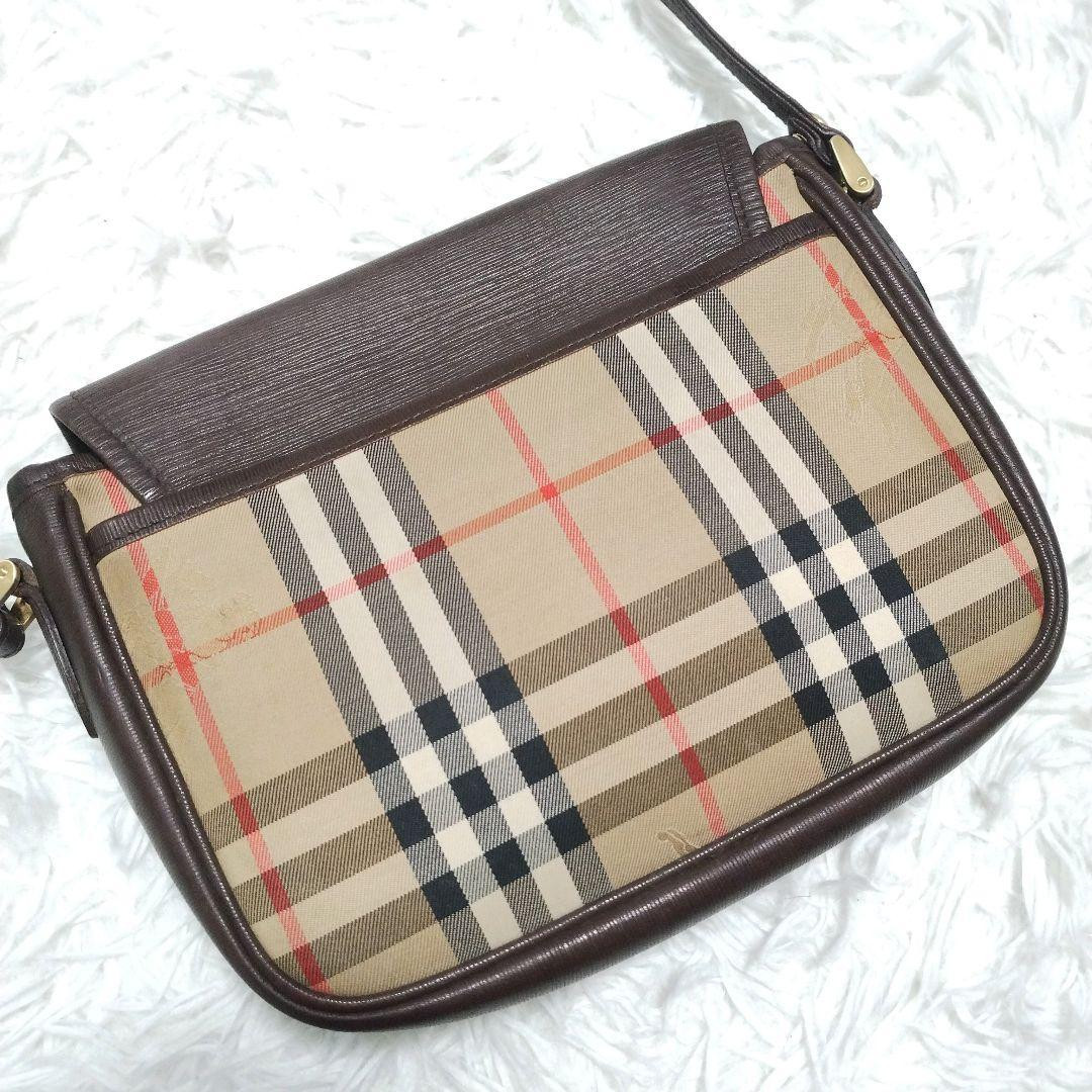 Burberry Shoulder Bag Beige Canvas Nova Check Gold Plate Burberry Shoulder Bag Beige Canvas Nova Check Gold Plate