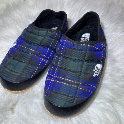 The North Face Men s Thermoball Traction Mule V Plaid Slippers Size 8